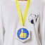 Happy Socks Medal Gift Set worn around the neck