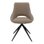 Hertex HAUS Louis Swivel Dining Chair - Adriatic Mocha angle