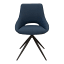 Hertex HAUS Louis Swivel Dining Chair - Adriatic Prussian Blue angle