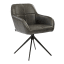 Hertex HAUS Gilbert Swivel Chair - Diesel Nero