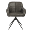 Hertex HAUS Gilbert Swivel Chair - Diesel Nero angle