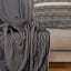 Thread Office Monochrome Stripe Knitted Throw, 140cm x 180cm close up