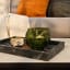 Thread Office Marble Decorative Tray - Midnight