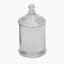 Thread Office Hammered Glass Bathroom Storage Jar - Medium