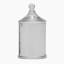 Thread Office Hammered Glass Bathroom Storage Jar - Medium Front View 