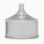 Thread Office Hammered Glass Bathroom Storage Jar - Large Front View 