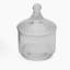 Thread Office Hammered Glass Bathroom Storage Jar - Small