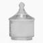 Thread Office Hammered Glass Bathroom Storage Jar - Small Front View 