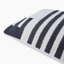 Thread Office Monochrome Woven Track Scatter Cushion with Feather Blend Inner, 50cm x 70cm close up