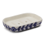 Thread Office Blue Floral Ceramic Soap Dish