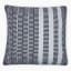 Thread Office Monochrome Woven Step Stripe Scatter Cushion with Feather Blend Inner, 60cm x 60cm