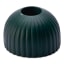 Alkaline Ribbed Dome Candle Holder - Bottle Green