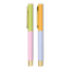 Designworks Ink Colourblock Ink Pens, Set of 2 - Lilac & Cornflower