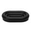 Alkaline Oval Bubble Soap Dish - Black 