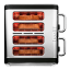 Dualit Architect 4-Slice Toaster, 2250W - Black angle