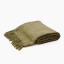 Thread Office Moss Green Boucle Throw, 180cm x 200cm