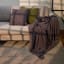 Thread Office Charcoal Cable Knitted Throw, 180cm x 200cm