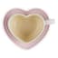 Le Creuset Heart Mug & Saucer, 220ml - Shell Pink angle