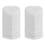 Le Creuset Heart Salt & Pepper Shakers, 130ml - White