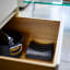 Joseph Joseph Space Lid Storage Stand in the drawer with lids