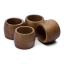 Humble & Mash Wooden Napkin Rings, Set of 4 Side View