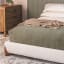 Hertex HAUS Paros Quilt - Agave on the bed