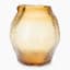 Thread Office Amber Organic Glass Vase, 25cm
