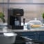 Gaggia Evolution Espresso Coffee Machine - Black on the kitchen counter