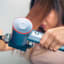 Laifen Swift High Speed Hair Dryer, 1600W - Silver Blue drying hair