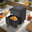 Milex Digital Airfryer, 5L on the kitchen counter with food