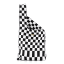 Porter Black & White Check Maxi Shopper