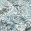 India Ink Blue Prince Paisley Kantha Stitched Throw - Double detail