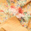India Ink Mustard Petersham Floral Kanta Stitched Throw - Double detail