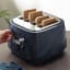 DeLonghi Ballerina 4-Slice Toaster, 1800W - Sapphire with bread