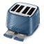 DeLonghi Ballerina 4-Slice Toaster, 1800W - Sapphire