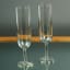 Ngwenya Glass Perfect-U Champagne Wine Glasses, Set of 4 on the table