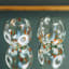 Ngwenya Glass Flecked Organic Short Indented Tumblers, Set of 4 - Orange on the table