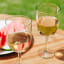 Ngwenya Glass Perfect-U Red Wine Glasses, Set of 4 with wine