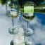 Ngwenya Glass Perfect-U White Wine Glasses, Set of 4 on the table