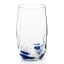 Ngwenya Glass Flecked Organic Highball Tumblers, Set of 4 - Blue