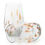 Ngwenya Glass Flecked Organic Highball Tumblers, Set of 4 - Orange angle