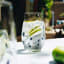 Ngwenya Glass Flecked Organic Highball Tumblers, Set of 4 - Black on the table