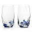 Ngwenya Glass Flecked Organic Highball Tumblers, Set of 4 - Blue angle