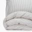 Grey Yarn Dye Reversible Stripe Duvet Cover Set