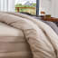 Thread Office Grey Yarn Dye Reversible Stripe Duvet Cover Set - Double