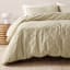 Linen House Stone Rhea Duvet Cover Set - Double detail on the bed