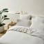 Linen House Chiltern Yarn-Dyed Stripe Duvet Cover Set - King detail on the bed