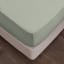 Thread Office Sage Green Washed Cotton Fitted Sheet - Super King