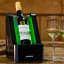 Solenco Life Precision Bottle Wine Cooler on the table with a bottle of wine