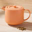 Maxwell & Williams Cafe Life Teapot with Infuser, 1L - Apricot on the table
